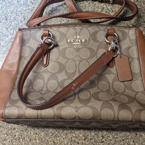 Tan Coach bag